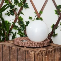 Hofstein Centrache Solar-Kugelleuchte LED Braun, 1-flammig -Günstiges Solarleuchten Geschäft centrache solar kugelleuchte h3427132 1