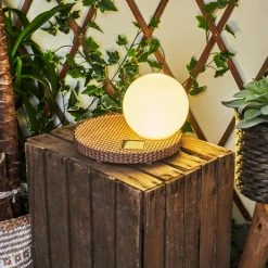 Hofstein Centrache Solar-Kugelleuchte LED Braun, 1-flammig -Günstiges Solarleuchten Geschäft centrache solar kugelleuchte h3427132 10