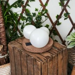 Hofstein Centrache Solar-Kugelleuchte LED Braun, 3-flammig -Günstiges Solarleuchten Geschäft centrache solar kugelleuchte h3427156 10