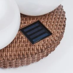 Hofstein Centrache Solar-Kugelleuchte LED Braun, 3-flammig -Günstiges Solarleuchten Geschäft centrache solar kugelleuchte h3427156 2