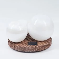 Hofstein Centrache Solar-Kugelleuchte LED Braun, 3-flammig -Günstiges Solarleuchten Geschäft centrache solar kugelleuchte h3427156 7