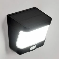 Hofstein Colchagua Solarwandleuchte LED Schwarz, Wei&szlig;, 1-flammig, Bewegungsmelder -Günstiges Solarleuchten Geschäft colchagua solarwandleuchte h3651186 6