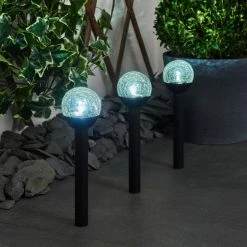 Hofstein Colognole 3er Set Solar-Wegeleuchte LED Schwarz, 1-flammig -Günstiges Solarleuchten Geschäft colognole 3er set solar wegeleuchte h3419588 8