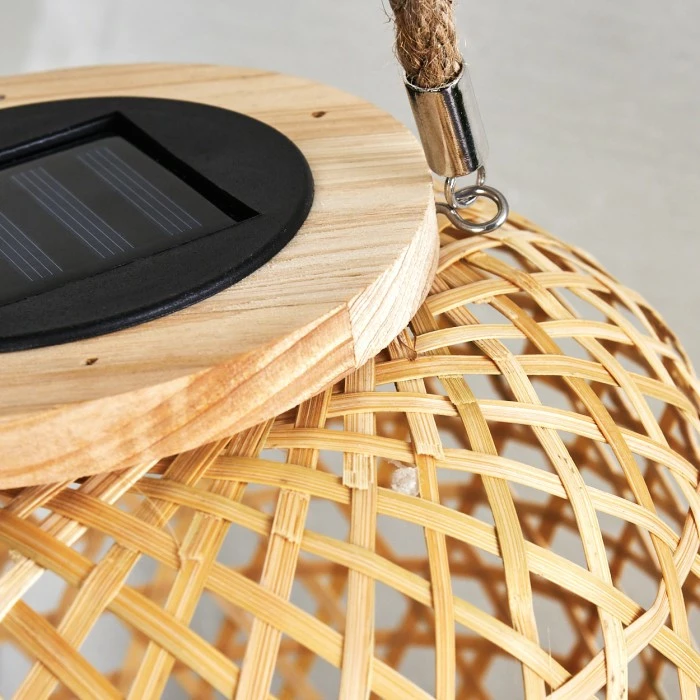 Hofstein Conneaut Solarleuchte LED Braun, Holz hell, 1-flammig 14 Hofstein Conneaut Solarleuchte LED Braun, Holz hell, 1-flammig – Bild 12