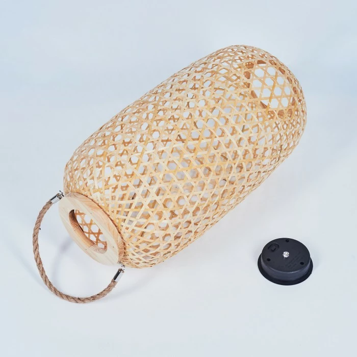 Hofstein Conneaut Solarleuchte LED Braun, Holz hell, 1-flammig 7 Hofstein Conneaut Solarleuchte LED Braun, Holz hell, 1-flammig – Bild 5