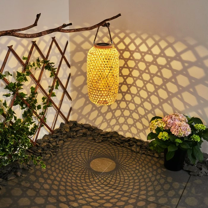 Hofstein Conneaut Solarleuchte LED Braun, Holz hell, 1-flammig 9 Hofstein Conneaut Solarleuchte LED Braun, Holz hell, 1-flammig – Bild 7