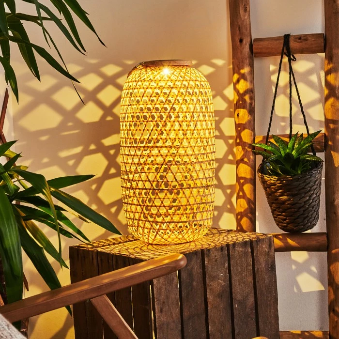 Hofstein Conneaut Solarleuchte LED Braun, Holz hell, 1-flammig 11 Hofstein Conneaut Solarleuchte LED Braun, Holz hell, 1-flammig – Bild 9