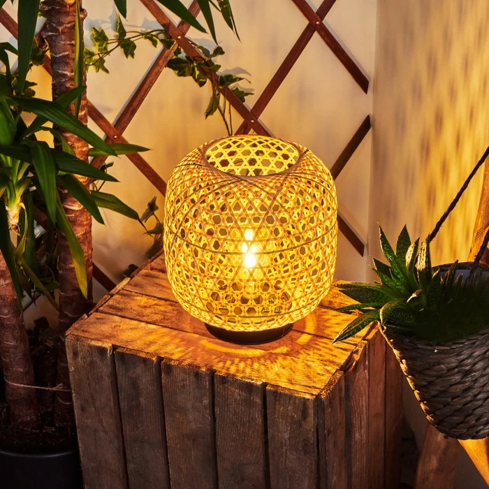 Hofstein Conneaut Solarleuchte LED Schwarz, Holz hell, 1-flammig 16 Hofstein Conneaut Solarleuchte LED Schwarz, Holz hell, 1-flammig – Bild 14