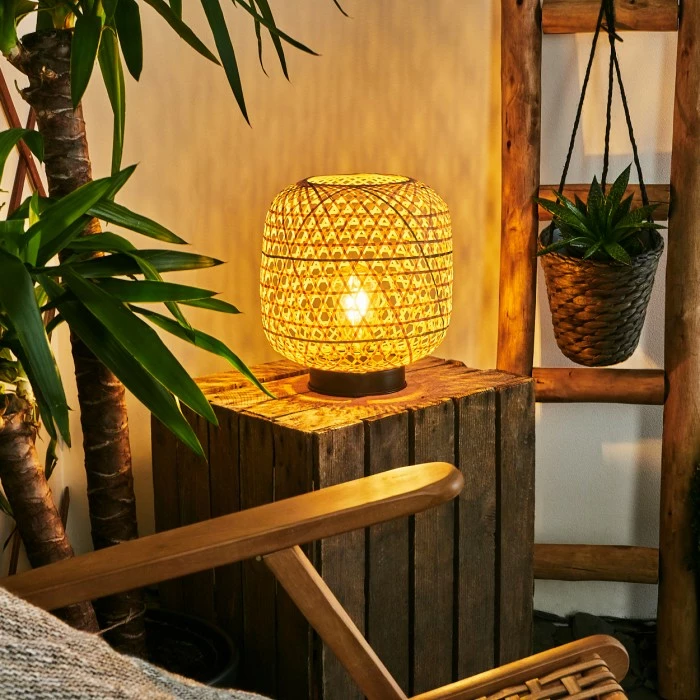 Hofstein Conneaut Solarleuchte LED Schwarz, Holz hell, 1-flammig 17 Hofstein Conneaut Solarleuchte LED Schwarz, Holz hell, 1-flammig – Bild 15