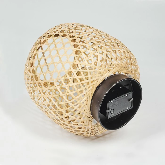 Hofstein Conneaut Solarleuchte LED Schwarz, Holz hell, 1-flammig 7 Hofstein Conneaut Solarleuchte LED Schwarz, Holz hell, 1-flammig – Bild 5