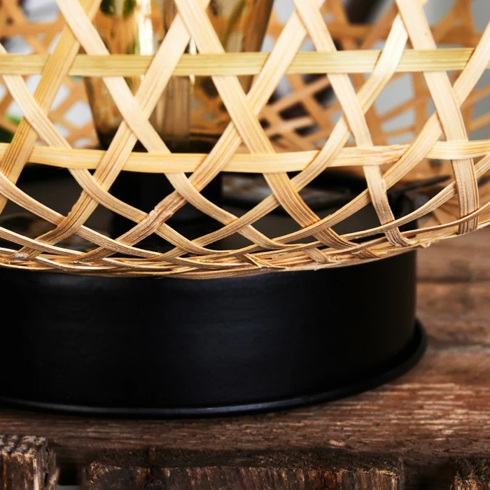 Hofstein Conneaut Solarleuchte LED Schwarz, Holz hell, 1-flammig 9 Hofstein Conneaut Solarleuchte LED Schwarz, Holz hell, 1-flammig – Bild 7