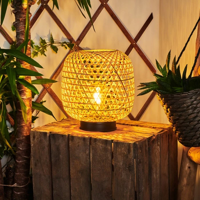 Hofstein Conneaut Solarleuchte LED Schwarz, Holz hell, 1-flammig 10 Hofstein Conneaut Solarleuchte LED Schwarz, Holz hell, 1-flammig – Bild 8