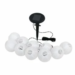 Eglo Leuchten Eglo BALL Solar-Lichterkette LED Schwarz, 10-flammig
