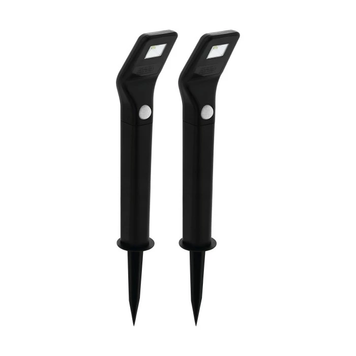 Eglo Leuchten Eglo CLASSIC 2er Set Solar-Wegeleuchte LED Schwarz, 1-flammig, Bewegungsmelder 4 Eglo Leuchten Eglo CLASSIC 2er Set Solar-Wegeleuchte LED Schwarz, 1-flammig, Bewegungsmelder – Bild 2