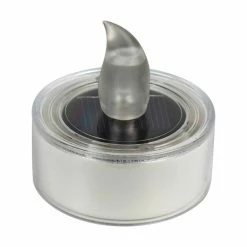 Eglo Leuchten Eglo FLAME Solarleuchte LED Wei&szlig;, 3-flammig -Günstiges Solarleuchten Geschäft eglo flame solarleuchte 48766 3