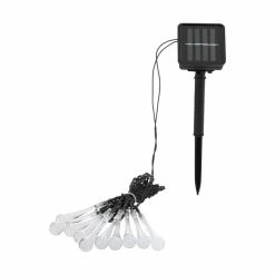 Eglo Leuchten Eglo ICE Solar-Lichterkette LED Transparent, Klar, 10-flammig, Farbwechsler