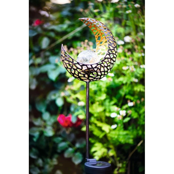 Eglo Leuchten Eglo KNOSPE Solarleuchte LED Schwarz, Gold, 1-flammig 5 Eglo Leuchten Eglo KNOSPE Solarleuchte LED Schwarz, Gold, 1-flammig – Bild 3