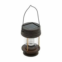 Eglo Leuchten Eglo LATERNE Solarleuchte LED Braun, 1-flammig