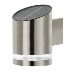 Eglo Leuchten Eglo SHINE Solar-Wandleuchte LED Edelstahl, 1-flammig -Günstiges Solarleuchten Geschäft eglo shine solar wandleuchte 48496 2