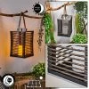 Hofstein Emboque Solarhängeleuchte LED Nickel-Matt, Schwarz, Braun, Naturfarben, 1-flammig -Günstiges Solarleuchten Geschäft emboque solarhaengeleuchte h3584415 0