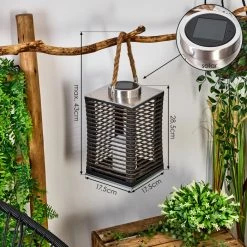 Hofstein Emboque Solarhängeleuchte LED Nickel-Matt, Schwarz, Braun, Naturfarben, 1-flammig 15 Hofstein Emboque Solarhängeleuchte LED Nickel-Matt, Schwarz, Braun, Naturfarben, 1-flammig -Günstiges Solarleuchten Geschäft emboque solarhaengeleuchte h3584415 3