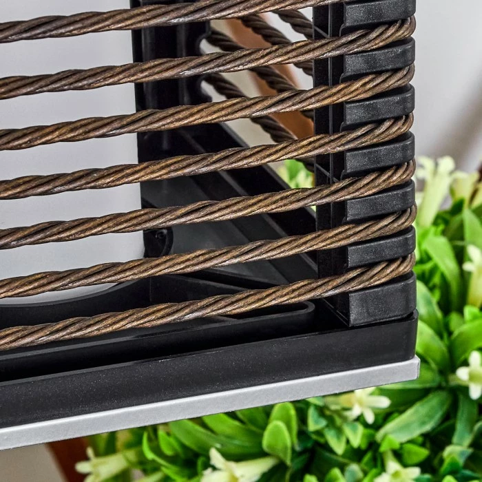 Hofstein Emboque Solarhängeleuchte LED Nickel-Matt, Schwarz, Braun, Naturfarben, 1-flammig 8 Hofstein Emboque Solarhängeleuchte LED Nickel-Matt, Schwarz, Braun, Naturfarben, 1-flammig – Bild 6