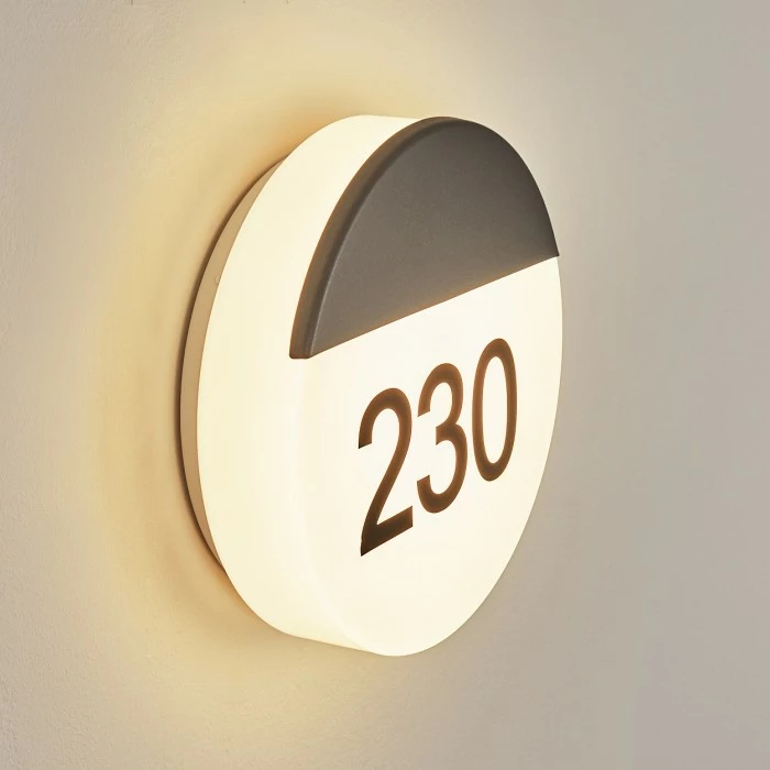 Hofstein Eppeland Hausnummernleuchte LED Anthrazit, 1-flammig 9 Hofstein Eppeland Hausnummernleuchte LED Anthrazit, 1-flammig – Bild 7