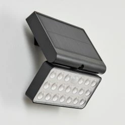 Hofstein Estampes Solarwandleuchte LED Anthrazit, 1-flammig, Bewegungsmelder -Günstiges Solarleuchten Geschäft estampes solarwandleuchte h3651384 7