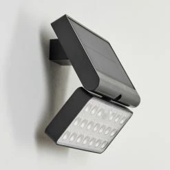 Hofstein Estampes Solarwandleuchte LED Anthrazit, 1-flammig, Bewegungsmelder -Günstiges Solarleuchten Geschäft estampes solarwandleuchte h3651384 8