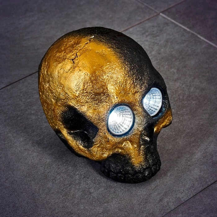 Hofstein Fermo Solarleuchte LED Schwarz, Gold, 2-flammig 6 Hofstein Fermo Solarleuchte LED Schwarz, Gold, 2-flammig – Bild 4