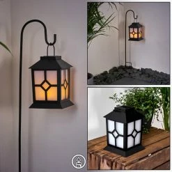 Hofstein Folgarida Solarleuchte LED Schwarz, 64-flammig