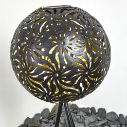 Hofstein Gilbert Solarleuchte LED Schwarz, 1-flammig -Günstiges Solarleuchten Geschäft gilbert solarleuchte h3326480 12