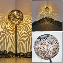 Hofstein Gilbert Solarleuchte LED Silber, 1-flammig