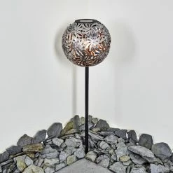 Hofstein Gilbert Solarleuchte LED Silber, 1-flammig -Günstiges Solarleuchten Geschäft gilbert solarleuchte h3331385 10