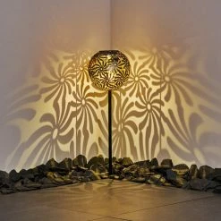 Hofstein Gilbert Solarleuchte LED Silber, 1-flammig -Günstiges Solarleuchten Geschäft gilbert solarleuchte h3331385 3