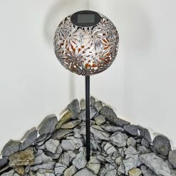 Hofstein Gilbert Solarleuchte LED Silber, 1-flammig -Günstiges Solarleuchten Geschäft gilbert solarleuchte h3331385 4