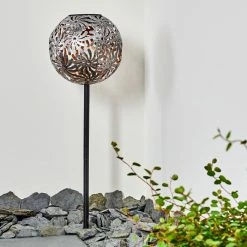 Hofstein Gilbert Solarleuchte LED Silber, 1-flammig -Günstiges Solarleuchten Geschäft gilbert solarleuchte h3331385 9