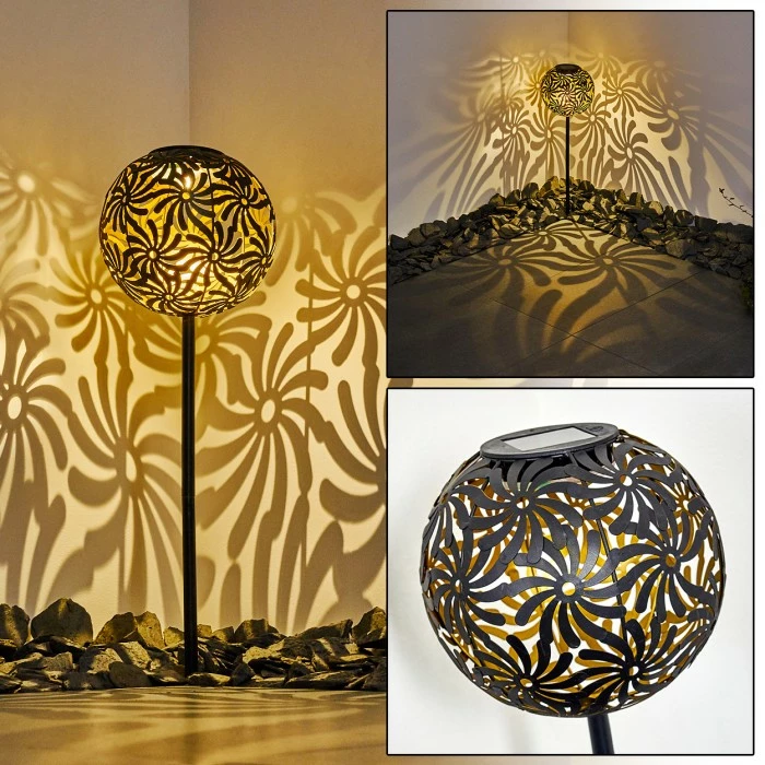 Hofstein Gilbert Solarleuchte LED Schwarz, 1-flammig 3 Hofstein Gilbert Solarleuchte LED Schwarz, 1-flammig