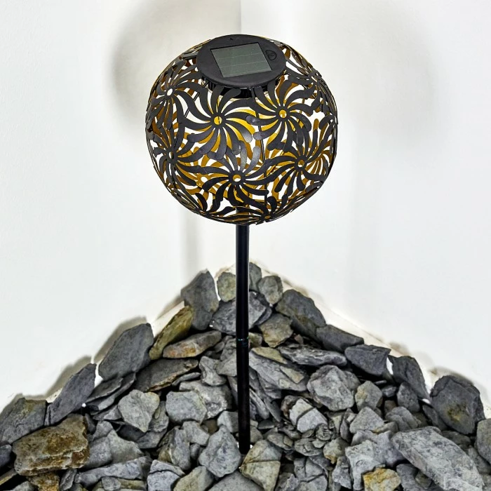 Hofstein Gilbert Solarleuchte LED Schwarz, 1-flammig 7 Hofstein Gilbert Solarleuchte LED Schwarz, 1-flammig – Bild 5