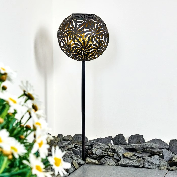 Hofstein Gilbert Solarleuchte LED Schwarz, 1-flammig 9 Hofstein Gilbert Solarleuchte LED Schwarz, 1-flammig – Bild 7