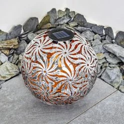 Hofstein Gilbert Solarleuchte LED Gold, Altsilber, 1-flammig -Günstiges Solarleuchten Geschäft gilbert solarleuchte h3331446 13