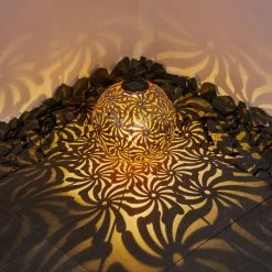 Hofstein Gilbert Solarleuchte LED Gold, Altsilber, 1-flammig -Günstiges Solarleuchten Geschäft gilbert solarleuchte h3331446 2