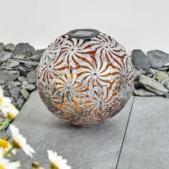 Hofstein Gilbert Solarleuchte LED Gold, Altsilber, 1-flammig -Günstiges Solarleuchten Geschäft gilbert solarleuchte h3331446 8