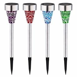 Globo 12er Set Solarleuchte LED Nickel-Matt, 1-flammig 9 Globo 12er Set Solarleuchte LED Nickel-Matt, 1-flammig -Günstiges Solarleuchten Geschäft globo 12er set solarleuchte 36351 12 2