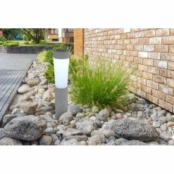 Globo 2er Set Solarleuchte LED Grau, 1-flammig -Günstiges Solarleuchten Geschäft globo 2er set solarleuchte 33785 2 1