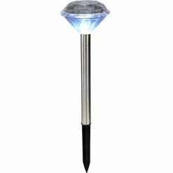 Globo 2er Set Solarleuchte LED Edelstahl, 1-flammig -Günstiges Solarleuchten Geschäft globo 2er set solarleuchte 33956 2 1