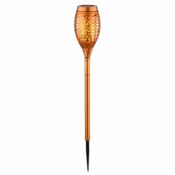 Globo 3er Set Solarleuchte LED Kupferfarben, 12-flammig