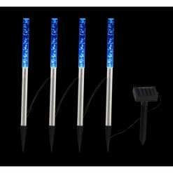 Globo 4er Set Solar-Wegeleuchte LED Edelstahl, 4-flammig 9 Globo 4er Set Solar-Wegeleuchte LED Edelstahl, 4-flammig -Günstiges Solarleuchten Geschäft globo 4er set solar wegeleuchte 33247 do1 2