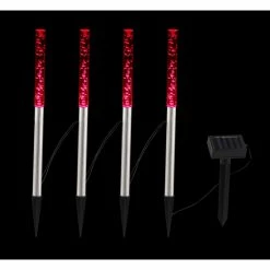 Globo 4er Set Solar-Wegeleuchte LED Edelstahl, 4-flammig 10 Globo 4er Set Solar-Wegeleuchte LED Edelstahl, 4-flammig -Günstiges Solarleuchten Geschäft globo 4er set solar wegeleuchte 33247 do1 3