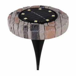 Globo 4er Set Solarleuchte LED Grau, 8-flammig -Günstiges Solarleuchten Geschäft globo 4er set solarleuchte 33414s 4 4